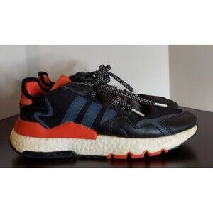 Adidas Mens Nite Jogger EG6750 Black/Red Running Shoes Sneakers Size 8